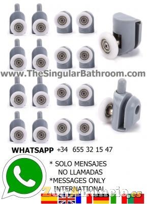 Rodamientos mamparas, recambios Profiltek, Metalkris,